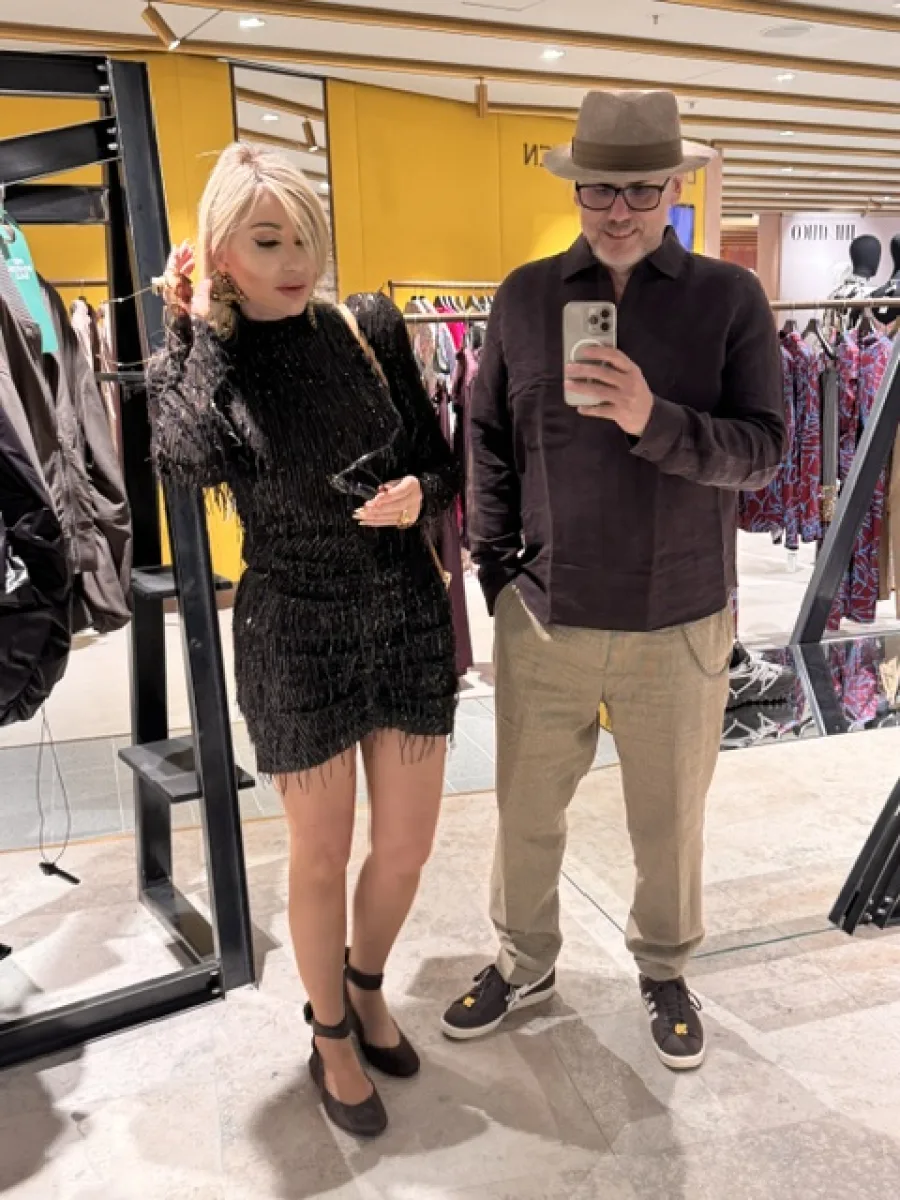 Michaela und Silvio Hoppe beim gemeinsamen Shopping