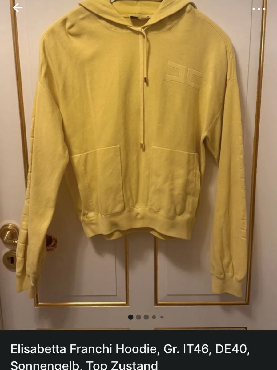 Sonnengelber Hoodie von Elisabetta Franchi