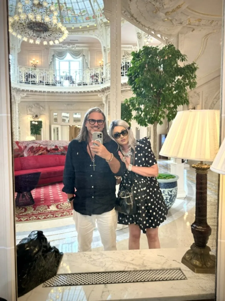 Michaela und Silvio gemeinsam im Hôtel Hermitage Monte-Carlo